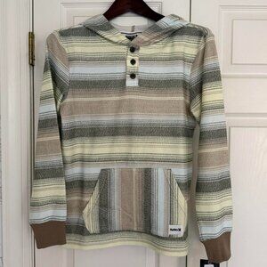 New Hurley Big Boys Towel Terry Surf Hoodie - Size L